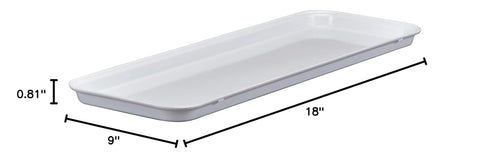 Cambro 918MT148 White 9" x 18" Market Tray...