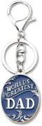 Dad Keychains Fathers Day Birthday Gifts for Men Dads Christmas Retirement Gifts from Daughter Son Daddy Papa Engraved Car Keychain Key Chain Ring...