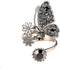 Kokoma Black Crystal Butterfly Ring for Women Cubic Zirconia Daisy Flower Open Statement Rings Wrap Finger Band Engagement Promise Rings...