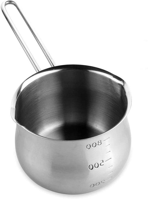 Saucepan, Stainless Steel Milk Pan 12cm, Soup Pot for Induction and Oven, Non Stick Milk Pot, Dishwasher Safe Cookware(Sliver)...