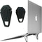 Portable Invisible Laptop Stand - 2PCS zinc Alloy Laptop Mini Stand Heat Dissipation pad, Laptop Lifter Suitable for 12-20 inch Laptop (Black)...