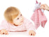 CREVENT Cozy Plush Baby Security Blanket Loveys for Baby Girls, Minky Dot Front + Sherpa Backing with Animal Face (Pink Unicorn)...