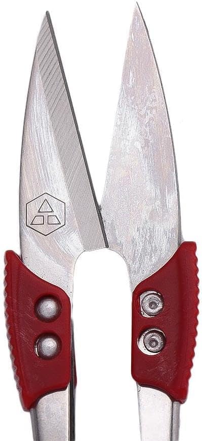 Silver Stainless Steel U Sewing Scissors Clippers, 4.3in Mini Small Snips Trimming Nipper Thread Sewing Cutter for Stitch, Crafts, DIY Projects Cu...