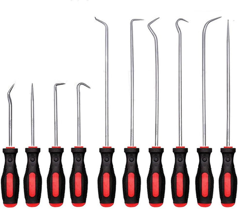 10pcs Pick and Hook Set, Precision Automotive Pick Set, Pick Tool Set Car Auto Oil Seal/O-Ring Seal Gasket Mini Precision Hooks Puller Remover Hoo...