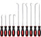 10pcs Pick and Hook Set, Precision Automotive Pick Set, Pick Tool Set Car Auto Oil Seal/O-Ring Seal Gasket Mini Precision Hooks Puller Remover Hoo...