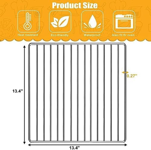 Air Fryer Rack for Ninja Foodi 10 in 1 SP101 Digital Air Fryer Countertop Oven, 13.4''*13.4'' Stainless Steel Air Fryer Accessories Roasting Steam...