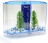 Penn-Plax Twin Betta Bow-Front Kit for Aquarium Blue, Green, Tank is 7.5" Across The Front, 6" Across The Back...