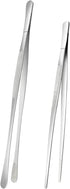 2Pcs Kitchen Tweezers Tongs, Cooking Tweezers, Chef Tweezers Tongs for Cooking, Long Handle Food Tweezers for Plating, Stainless Steel Culinary Tw...