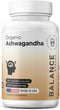 Certified Organic Ashwagandha 1600mg, 120 Veg Capsules - Supports Sleep & Balanced Energy Levels (120 Count (Pack of 1))...