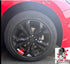 8 pcs Wheel Rim Decal Stripes Car Decals Reflective Car Stickers Automotive Decals Hash Stripe Stickers for 18-21 inch Wheels Tire Rim Safety Deco...