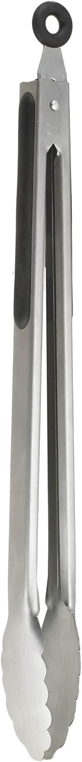 Locking Tongs, Cat Cora Approved,18/8 Stainless Steel with Silicone Handles, 16-Inches...