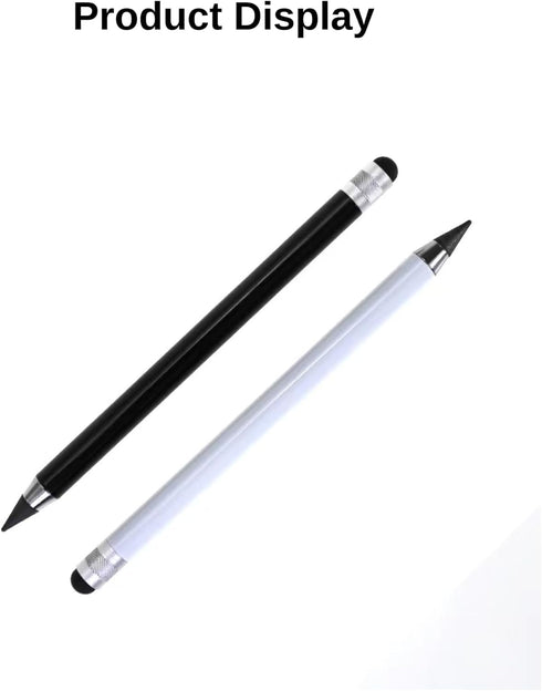 Stylus Pen for iPad, 2 in 1 Stylus Pen Universal for iPad/iPhone All Capacitive Touch Screens, Pencil Writing On Paper for Children/Student(Black+...