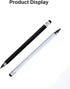 Stylus Pen for iPad, 2 in 1 Stylus Pen Universal for iPad/iPhone All Capacitive Touch Screens, Pencil Writing On Paper for Children/Student(Black+...