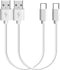 Geekria USB Earbuds Short Charger Cable Compatible with Jabra Elite 10Gen2/10/8 Active/85t/7 Pro, USB to USB-C Replacement Power Charging Cord (1f...