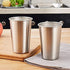 4Pack 6oz Small Stainless Steel Cups, BPA Free Healthy Pint Drinking Cups Metal Drinking Glasses For Kids (Silver, 170ml/6oz)...