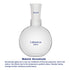 Glass 250ml Single Neck Flat Bottom Boiling Flask, with 24/40 Standard Taper Outer Joint, 250ml...