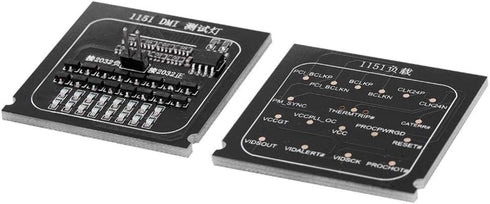 CPU Interface Motherboard Test Card, 2 in 1 Loading Board 1151 Test Card LED Indicator CPU Socket Motherboard Tester with Light for Intel...