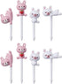 Torune Mama's assist Food Picks Bento Lunch Accessories Picks - 8-Piece Sea Animals 8-Piece Rabbit Set...