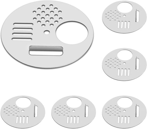 Flexzion Bee Hive Nuc Box Entrance Gate - 6 PCS 2.6 Inch Stainless Steel Entrance Discs Door for Beehive Nuc Bee Boxes - Beekeeping Equipment Beeh...