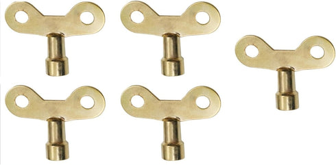 5 Pcs Golden Radiator Plumbing Bleed Bleeding Key Solid Brass Radiator Plumbing Keys Metal For Venting Air Switch Spool Radiator Keys For Bleeding...