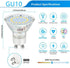 GU10 LED Light Bulbs, 50 Watt Halogen Equivalent, 4000K Neutral White Non-Dimmable 450LM 4W Replacement for Recessed Track Lighting, 5-Pack...