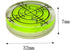 6 pcs Bubble Spirit Level, 32x7mm Circular Level Bubble for RV, Travel Trailer, Tripod, Phonograph, Turntable...