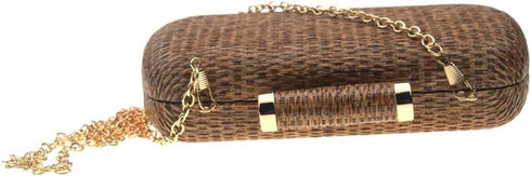Women's Handwoven Straw Evening Handbags Summer Wallet Clutch Bag Crossbody Mobile Phone Bag...