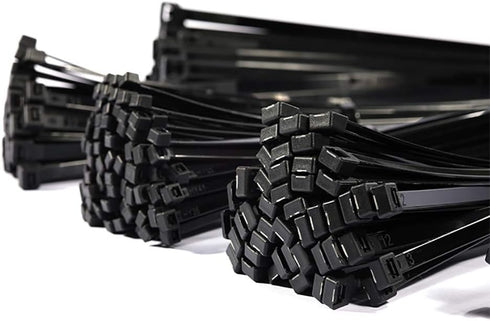 SYD 4 Inch length, 18lb Small size Self Locking Nylon Cable Zip Ties -1000 Piece (Black)...