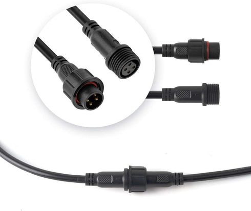 BTF-LIGHTING 4 Pin Electrical Connector 20AWG IP65 Male Female Connector 7.87in/20cm Extension Cable for Car,Truck,Boat,Indoor/Outdoor LED Strip L...