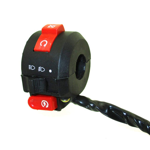 TC-Motor 3 Function 8 Wire Handle Kill Light Start Switch Female Plug for Chinese 50cc 70cc 90cc 110cc ATV Quad Kazuma Taotao Coolster...