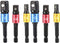 6 Pieces Impact Grade Socket Adapter/Extension Set Turns Power Drill Into High Speed Nut Driver Torque Impact Drill Bit Socket Wrench. 1/4", 3/8",...