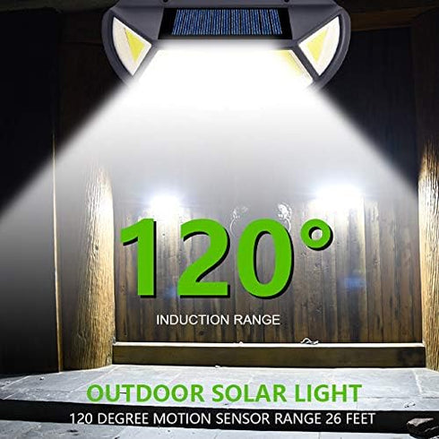Outdoor Solar Wall Light Fixture - Motion-Activated, Weather-Resistant, Energy-Saving | Pack of 2...