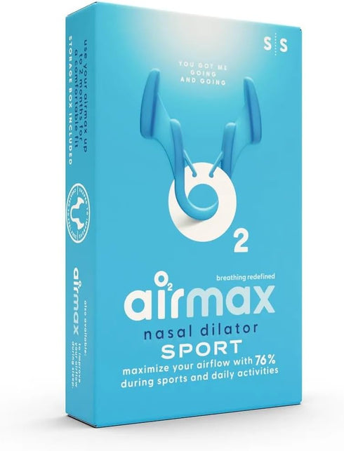 Airmax Sport Nasal Dilator - Breathing aids for Working Out - Small - Vacation Essentials - Fitness, Running, Pilates - Gym Equipment - Transparen...