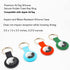 Apple AirTag Holder Keychain Case Waterproof Silicone Cover with Metal Lobster Clasp for AirTag Tracking...