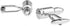 Men's Rhodium Plated Cufflinks Silver Bullet Shirt Wedding Business Cuff Links...