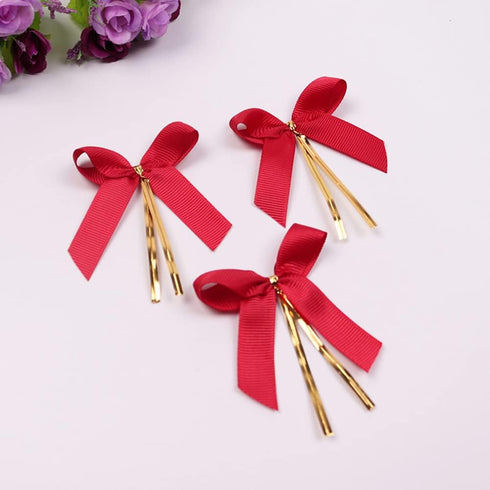 LIUYAXI 1/4" X 50 Yards Solid Red Grosgrain Ribbon, Perfect for Crafts, Wedding Decor, DIY Hair Accessories, Sewing, Gift Package Wrapping and Mor...