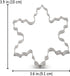 LILIAO Christmas Winter Snowflake Cookie Cutter Set - 2 Piece - 4 and 3.7 inches - Stainless Steel...