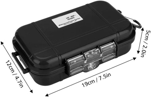 VBESTLIFE Plastic Waterproof Shockproof Box, Outdoor Waterproof Airtight Survival Case Storage Case Floating Hard Shell Wet Dry Box Carry Box Cont...