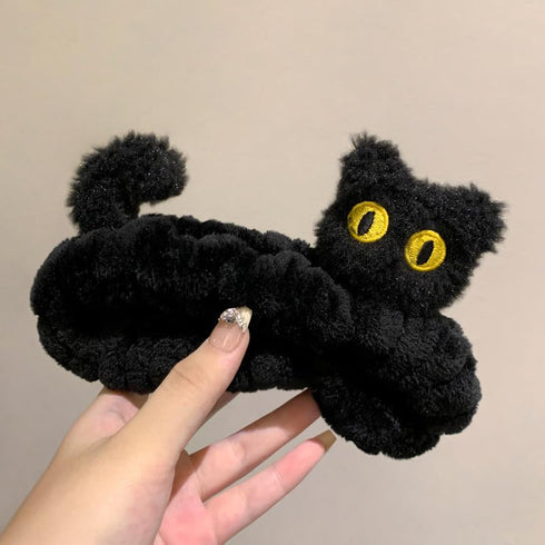 Funny Frog Headband for Women, Cute Animal Duck Frog Eye Cat Snail Kawaii Spa Headband Hair Accessories for Washing Face Shower Sports Beauty Skin...