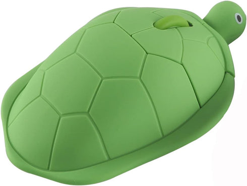 YOCUNKER Wireless Mouse 2.4Ghz Turtle Shape Cute Animal Design M Size Silent Click USB Optical Mouse Lightweight Cute Character Mouse for Kids Com...