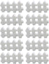 BESPORTBLE 10 Pcs Miniature Garden Fence Mini Picket Ornament Fence for Dollhouse Garden Plant Pot Decorations DIY Project (White)...