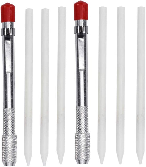 2 Soapstone Holders Round with 6 Refills Soapstone Pens for Welding Tools and Welders Markers Removable Markings on Steel, Aluminum 1...