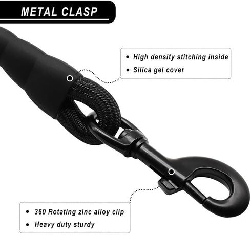 3FT/6FT/10FT Climbing Rope Leash for Dogs with Comfortable Padded Handle Classic Dog Leash for Medium Large Dogs...
