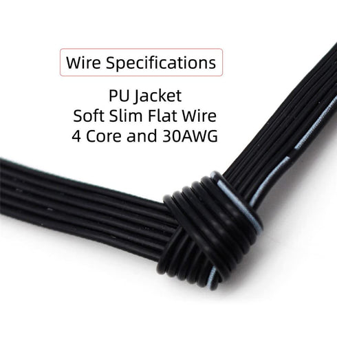 xiwai 13cm USB 2.0 Type-A Male to Type-A Male Female Data Flat Slim FPC Cable for FPV & Disk & Phone...