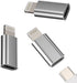 USB C Female to Lightning Male Adapter 3 Pack, Apple MFi Certified, Compatible with iPhone 14, 13, 12, 11, iPad Air, Mini, Pro, USB C to Lightning...