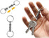 2 Pack Quick Release Detachable Pull Apart Key Rings Keychains,Double Spring Split Snap Seperate Chain Lock holder Convenient Accessory Gift...