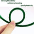 100 Pieces Pipe Cleaners Chenille Stem, Green Pipe Cleaners Set for DIY Arts Crafts Decorations (Green)...
