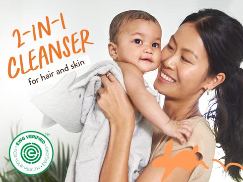 Babo Botanicals Sensitive Baby Fragrance-Free 2-in-1 Shampoo & Wash - Shea Butter, Calendula & Aloe Vera - EWG Verified - Cruelty-Free - Vegan - P...