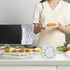 Square 60 Minute Mechanical Kitchen Timer - Visual Kitchen Cooking Timer Clock with Loud Alarm - No Batteries Required-Manual Countdown Timer for ...
