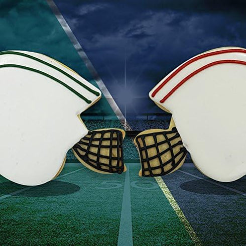 R&M International Football Cookie Cutters, 2 Footballs, Player, Helmet, Cheerleader, Megaphone, 6-Piece Set...